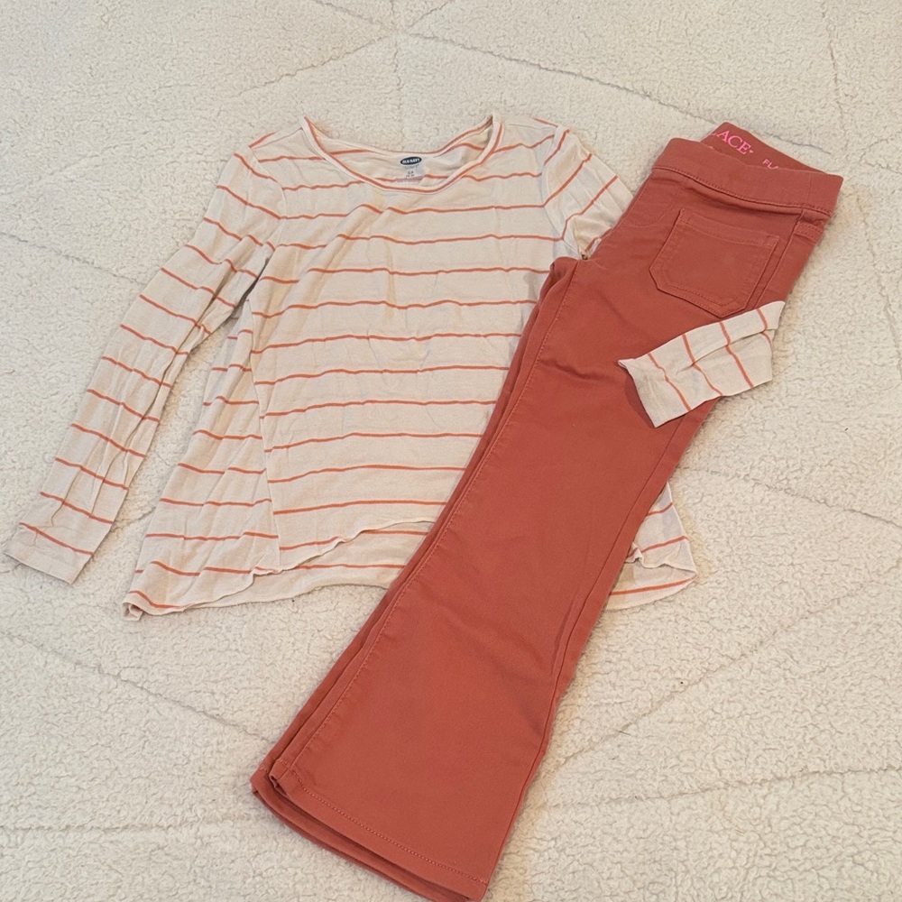 Old Navy Kids Matching Set - Cream and Orange